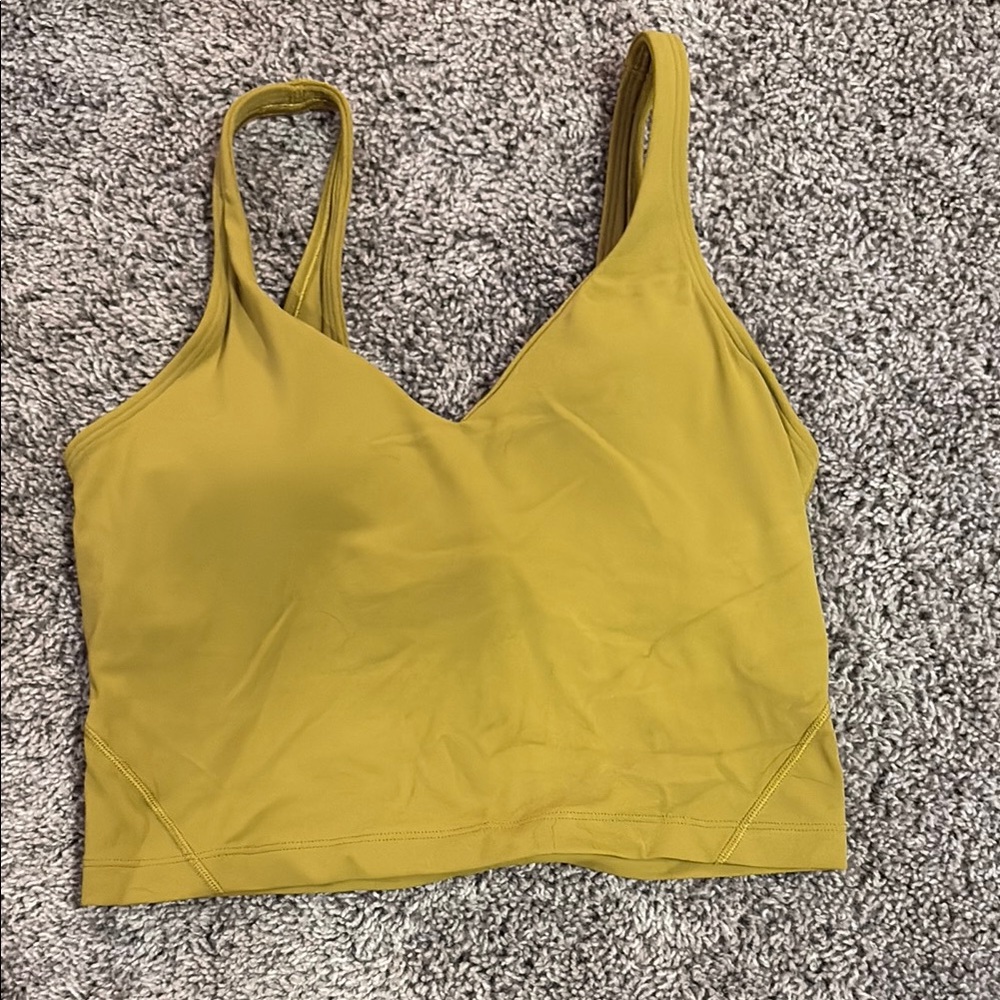 Lululemon Athletica Yellow Sports Bra Intimates